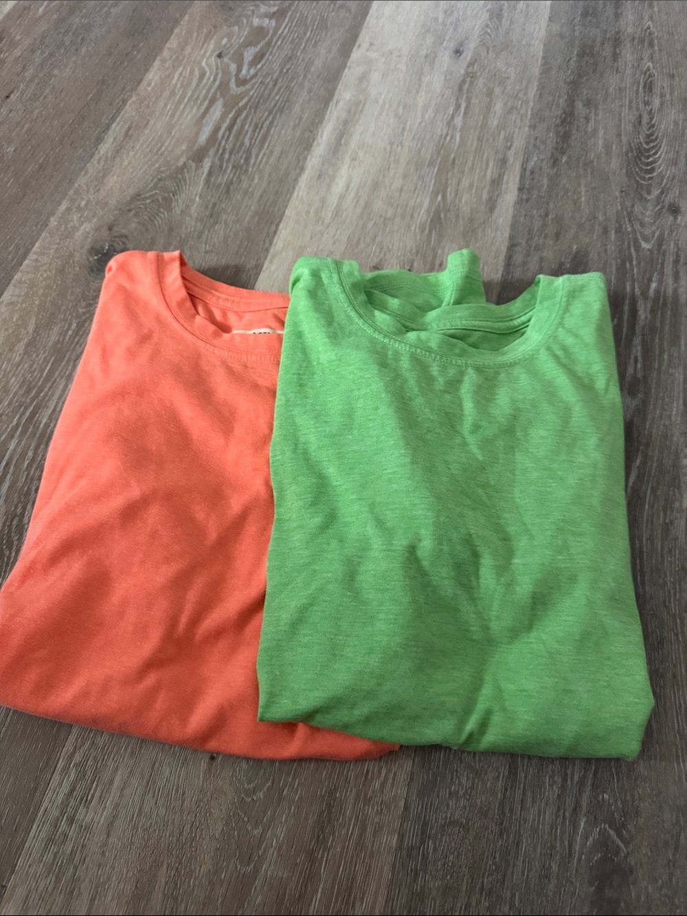Magellan Outdoors Kids Short-Sleeve Tees in Green and Coral
